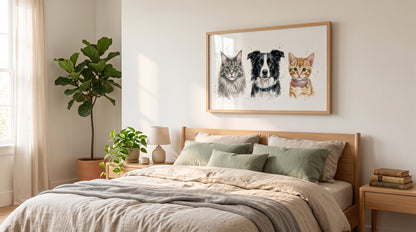 Together Forever framed portrait above a bed