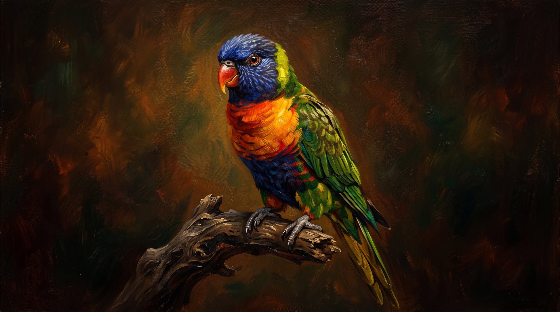 Bird Portrait — Classic Oil