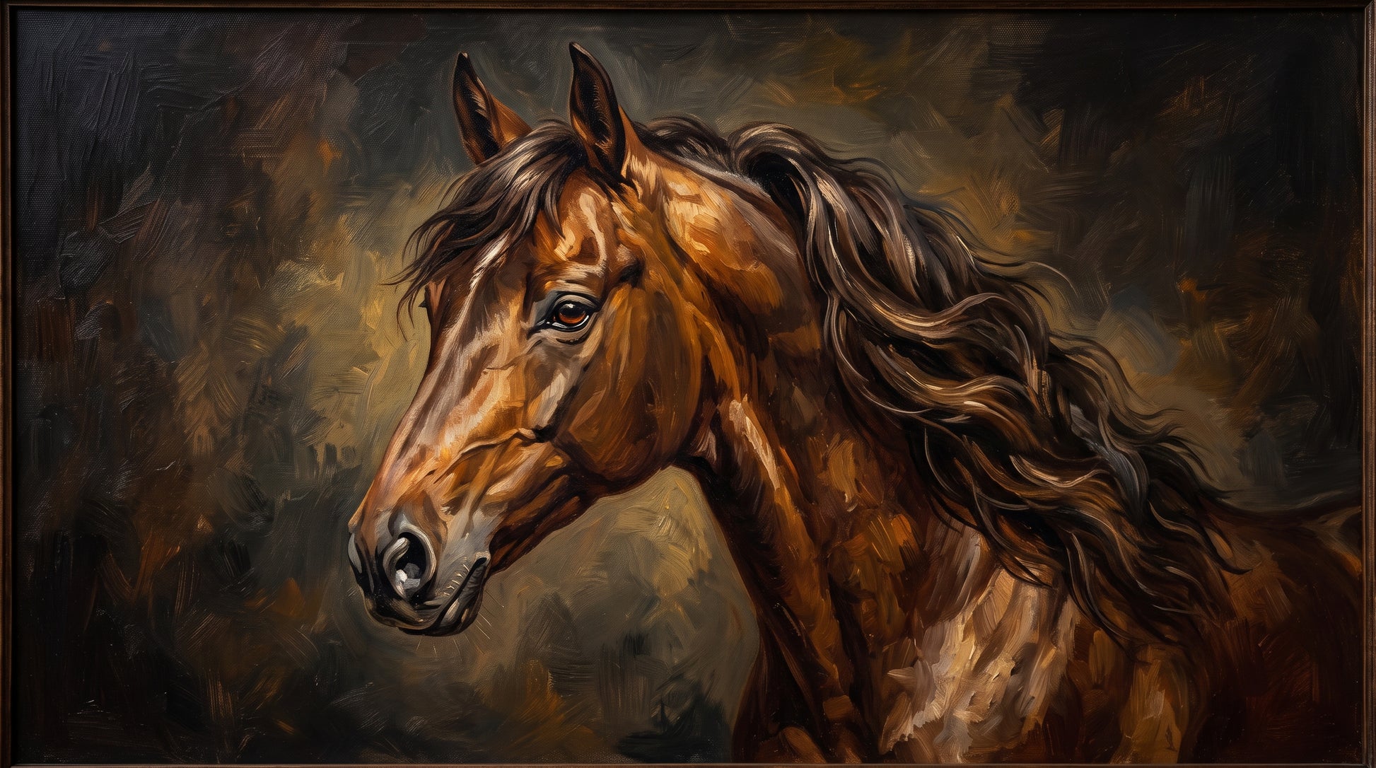 Horse Portrait — Classic Oil