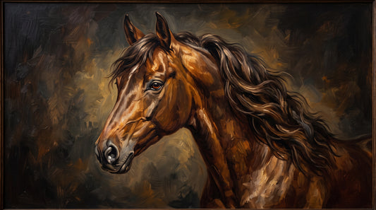Horse Portrait — Classic Oil